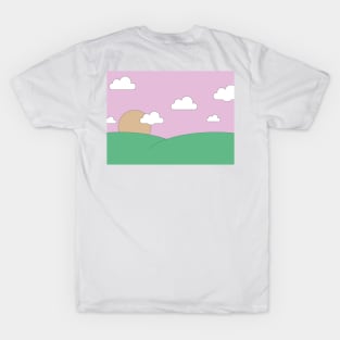 Hillside Sunset (Front and Back) T-Shirt